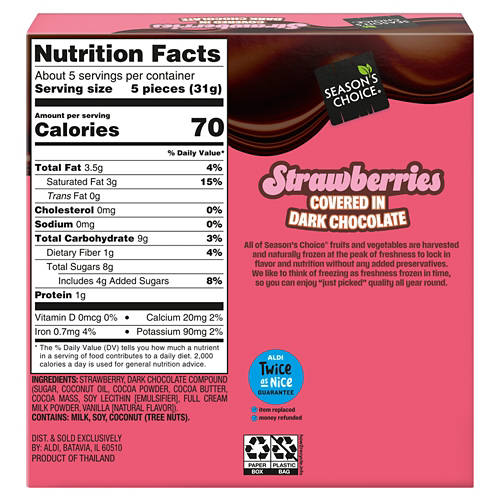 希少品！英国製 黒壺   strawberry hill Season's Choice Strawberries Covered Dark Chocolates, 5.3 oz